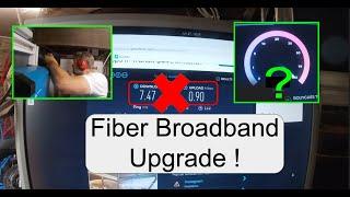 Upgrading to fiber broadband internet in France