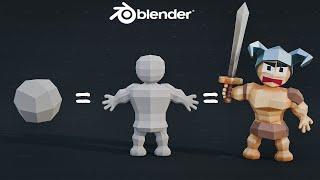 How to Make 3D Characters EASY | Blender Tutorial