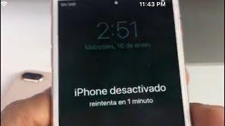 Mi iPhone dice que esta desactivado conectarse a iTunes