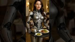 beautiful humanoid robot girl She handles all the tasks in modern hotel #robots #robot #ai  #robots