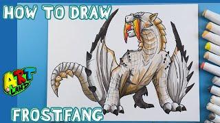 How to Draw FROSTFANG from MONSTER HUNTER!!!