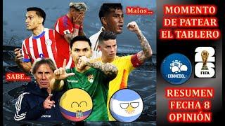 EL SUEÑO DE UNOS Y LA PESADILLA DE OTROS . RESUMEN FECHA 8  ELIMINATORIAS SUDAMERICANAS 2026