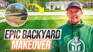 Making a Fathers Dream Come True  Renovating a Subscribers Old Lawn - Epic Backyard Makeover