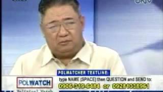 Butch Valdes UNTV Political Watch Interview part 2