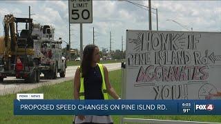 Proposed speed changes on Pine Island Road