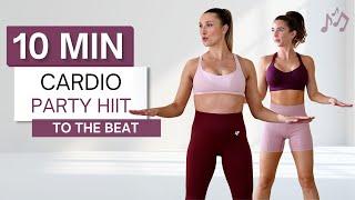 10 min CARDIO PARTY HIIT WORKOUT | No Squats | High Impact + Low Impact (Pregnancy Friendly) Options