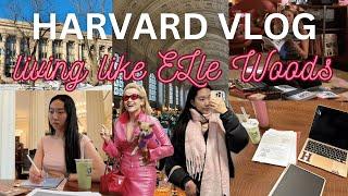 harvard student lives like elle woods for a day  | study motivation, 6am productive uni vlog