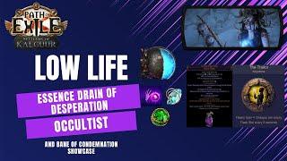 [PoE 3.25] Low Life Essence Drain of Desperation Occultist Desperately Needs an Ascendancy Rework