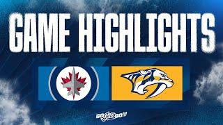 Nashville Predators vs. Winnipeg Jets - Game Highlights