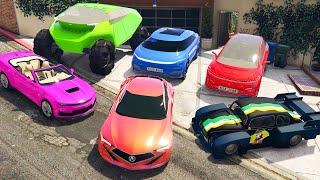 GTA 5  Stealing LUXURY cars with Franklin  (Real Life Cars #78)