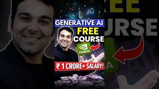 FREE AI Courses (Worth ₹10 Lacs) by NVIDIA  #shorts