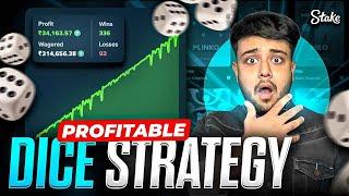 I TRIED MOST PROFITABLE DICE STRATEGY ON STAKE !!! (Must Watch) 