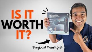Sharper Image Compact Percussion Massage Gun | Honest Physical Therapist Review