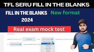 TFL SERU test new pattered 2024 | SERU fill in the blanks explanation, Seru mock test 2024,sa pco