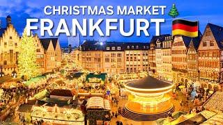 Frankfurt  Christmas Market walking at Night 2024 - 4K Walking Tour