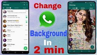 Change WHATSAPP background in 2 min!!!