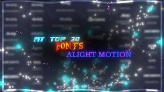 Top 20 Fonts For Tik tok edits  || Free XML || Alight Motion || @Wedits_6