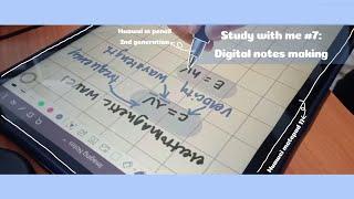 study with me #7: digital notes making on Huawei Matepad 11, with music (40 minutes) ️