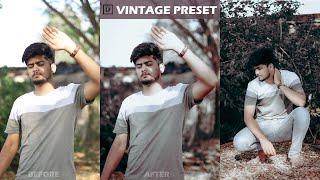 Vintage Presets - Lightroom Mobile Presets DNG | Lightroom Photo Editing | vaibhav0045