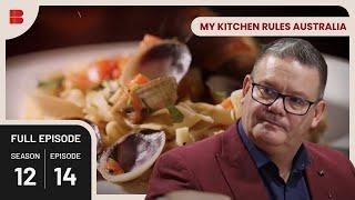 Tricky Seafood Pasta Challenge - My Kitchen Rules Australia - Cooking Show