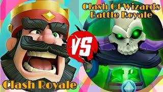 Clash Royale Vs Clash Of Wizards Battle Royale|Card(troops,spells,buildings)|Battle Deck|Gameplay|HD