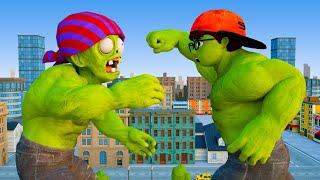 NickHulk vs Zombie - Nick Love Tani Hero Scary Teacher 3D Animation