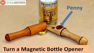 Woodturning: EASY DIY Bottle Opener Using a Penny!