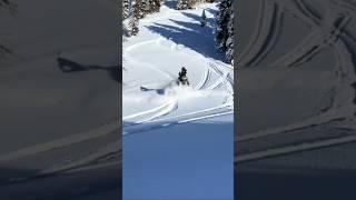 Backcountry snowmobile jump! #snowmobile #snow #skidoo #sled #polaris #turbo #polarissnowmobile