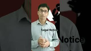 legal Notice #shortvideo ||  legal notice by advocate || Adv. D P  Pandey