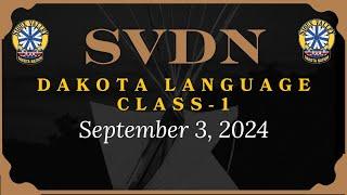 SVDN - Dakota Language Class 1