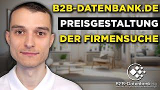 B2B-Datenbank.de Preise im Überblick