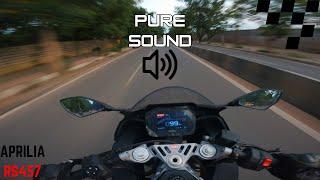 APRILIA RS457 | PURE SOUND | HYPER RIDE | Best Exhaust Note Ever [RAW OBOARD]