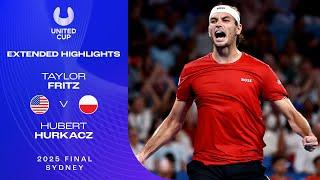 Taylor Fritz v Hubert Hurkacz Extended Highlights | United Cup 2025 Final