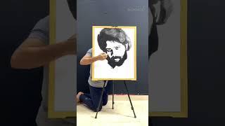 AlluArjun painting without see  #shorts #lokartist