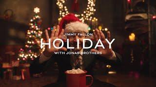 Jimmy Fallon - Holiday (with Jonas Brothers) (Official Lyric Video)