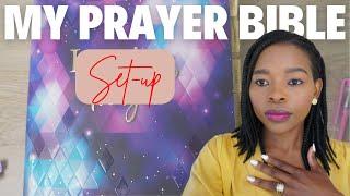 My prayer bible set-up 2024| praying scripture| how to make prayer bible