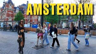 Amsterdam Evening Walk 4K  Spring in the Netherlands 2024