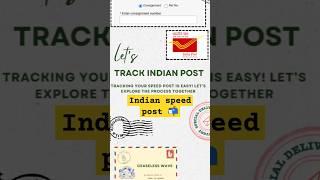 How to track Indian speed post | How to check Speed post status | #shortvideo #shortsfeed