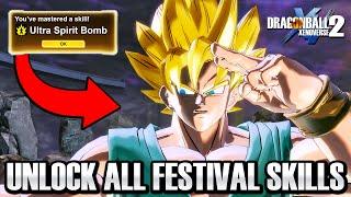 How To Unlock ALL NEW Festival Skills! - Dragon Ball Xenoverse 2 (Free DLC 17) Skill Comparison