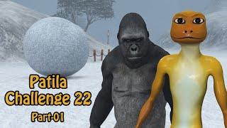 Patila Challenge 22 Part 01. Patila - Missed The Stranger Gorilla In Winter Animated Short Film.