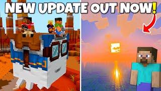Minecraft Released CHASE THE SKIES! Vibrant Visuals Shaders, Rideable Ghasts & More!