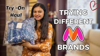 Myntra Kurta Set Haul | Kurta Try-On Haul | Basic With Divya