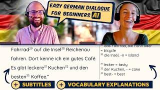 EASY German Dialogue for Beginners A1  | Improve your Reading, Listening + Vocabulary!