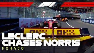 Charles Leclerc Chases Lando Norris In The Final Three Laps! | 2025 Monaco Grand Prix
