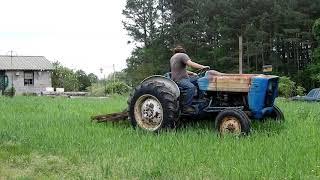 Using The Tillage Tool To Turn Under The Cover Crop