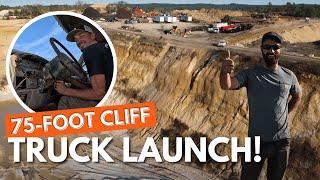 TRUCK Goes AIRBORNE Off 75 Foot Cliff! (Don't Try This at Home)