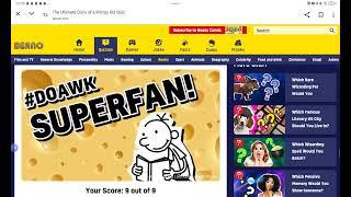 Taking diary of a wimpy kid quizes