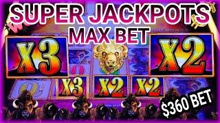 Wow! Max Bets with Super Jackpots on Buffalo Gold Collection Slot