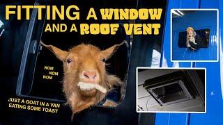 How to fit a window and a roof vent in a camper van yourself | UK van conversion