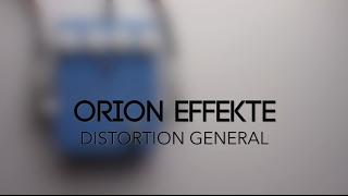 Orion Effekte Distortion General Guitar Effects Pedal Demo